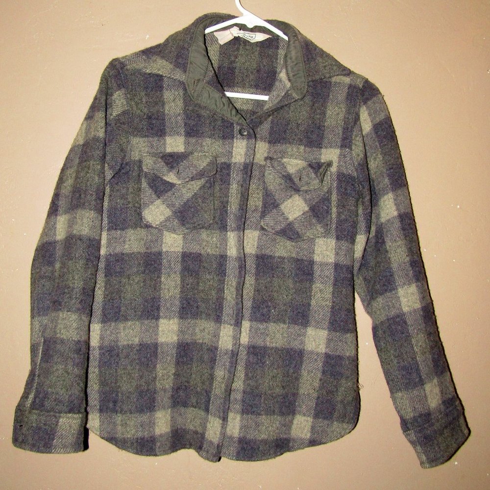 Plaid Wool Lightweight Jacket